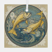 Ornement En Verre Créer vos propres pinces Art Nouveau Zodiac (Verso)