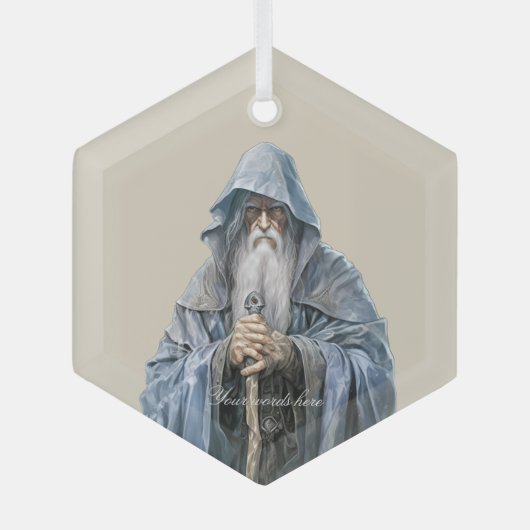 Ornement En Verre Créer Votre Propre Assistant Vieux (Recto)