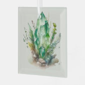 Ornement En Verre Créez vos propres cristaux vert émeraude (Avant gauche)