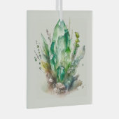 Ornement En Verre Créez vos propres cristaux vert émeraude (Avant droite)