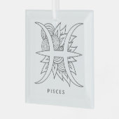 Ornement En Verre Créez vos propres épiceries noires et blanches (Avant gauche)