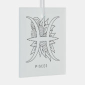 Ornement En Verre Créez vos propres épiceries noires et blanches (Avant droite)