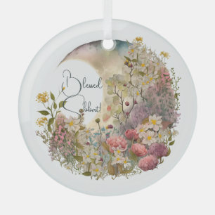 Ornement En Verre Créez vos propres fleurs sauvages Florale Croissan