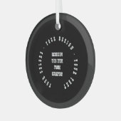 Ornement En Verre Créez votre propre (Avant gauche)