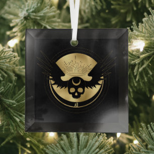 Ornement En Verre Créez votre propre Arcane doré de tempérance de Ta