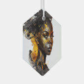 Ornement En Verre Créez votre propre déesse d'or (Avant droite)