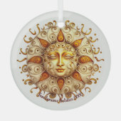 Ornement En Verre Créez votre propre élégant Steampunk Sun (Recto)