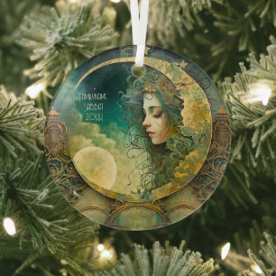 Ornement En Verre Créez votre propre enfant Victoiran Steampunk Moon