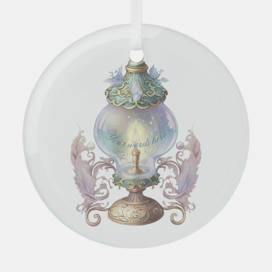 Ornement En Verre Créez Votre Propre Lampe Fée Intricte (Recto)
