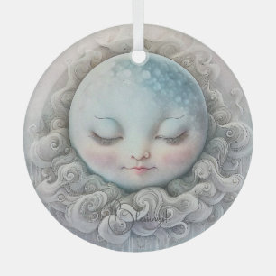 Ornement En Verre Créez votre propre lune de couchage paisible