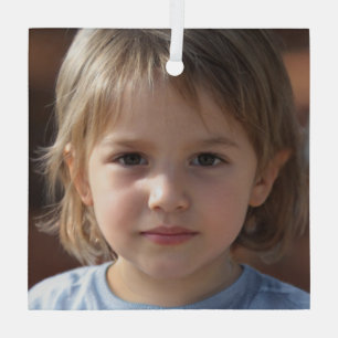 Ornement En Verre Créez votre propre photo de famille