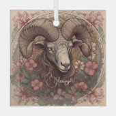 Ornement En Verre Créez votre propre Zodiac Art Nouveau (Recto)