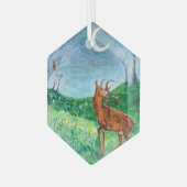 Ornement En Verre Crescent Moon Buck (Avant gauche)