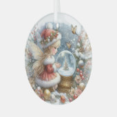 Ornement En Verre Crimson Wonder in Winter’s Glow (Avant gauche)