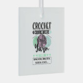 Ornement En Verre Crochet - Crochet remplit mes jours (Avant droite)