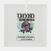 Ornement En Verre Crochet - Crochet remplit mes jours (Verso)