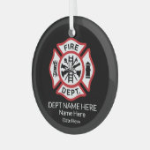 Ornement En Verre Custom Fireman (Avant gauche)