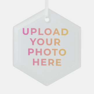 Ornement En Verre Custom Ornament | Photo, Name & Family Keepsake