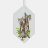 Ornement En Verre Cute Koala Cute Australian Bears Animal Fun (Avant droite)