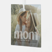 Ornement En Verre Cute Mom superposition typographie photo (Avant gauche)