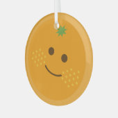 Ornement En Verre Cute Orange (Avant gauche)