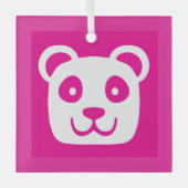 Ornement En Verre Cute Panda (Recto)