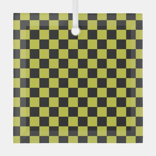 Ornement En Verre Cyber lyme checkerboard pattern (Recto)