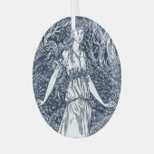 Ornement En Verre dame dans les bois (Avant gauche)