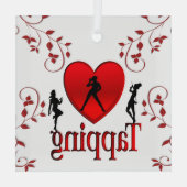 Ornement En Verre Danse I Heart Tap (Verso)