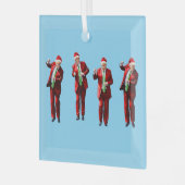 Ornement En Verre Danser Donald Trump Noël MAGA (Avant gauche)