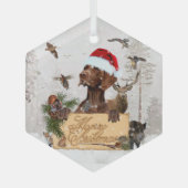 Ornement en verre de Noël Gsp (Recto)