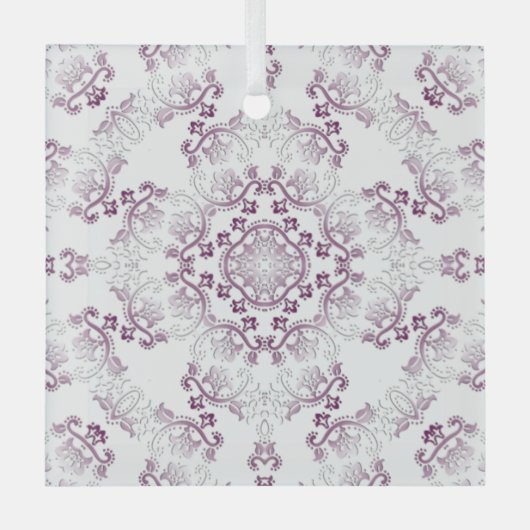 Ornement en verre de Pompadour pourpre (Recto)