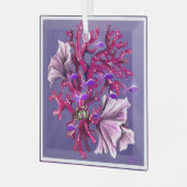 Ornement en verre de sirène violet (Avant gauche)