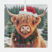 Ornement en verre de vache Highland (Recto)