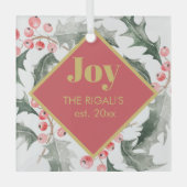 Ornement En Verre Décor de Noël (Recto)