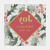 Ornement En Verre Décor de Noël (Verso)