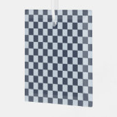 Ornement En Verre Denim rinse checkerboard pattern (Avant gauche)