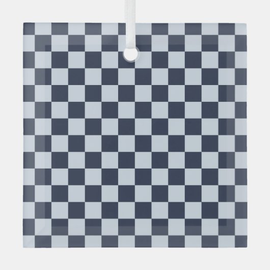 Ornement En Verre Denim rinse checkerboard pattern (Recto)