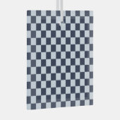 Ornement En Verre Denim rinse checkerboard pattern (Avant droite)