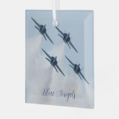 Ornement en verre des Anges Bleus (Avant gauche)