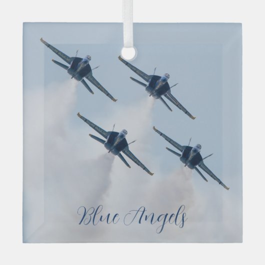 Ornement en verre des Anges Bleus (Recto)