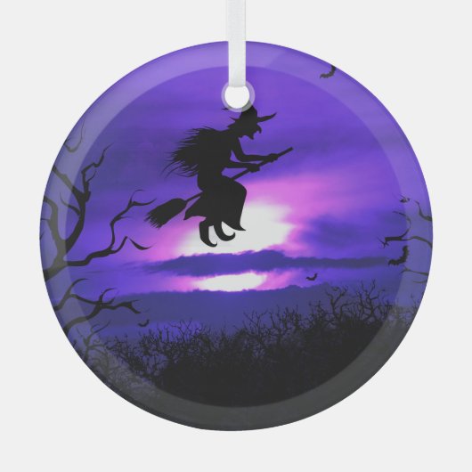 Ornement En Verre Design éffrayant arrière - plan Halloween. (Recto)