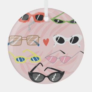 Ornement En Verre Dessin amusant : Collection de lunettes de soleil