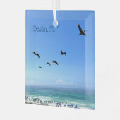 Ornement En Verre Destin Florida Beach Pélicans Noël (Avant gauche)