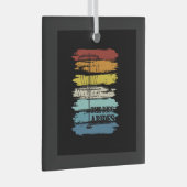 Ornement En Verre Disque Golf Rétro (Avant droite)