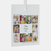 Ornement En Verre Dix photos Nous t'aimons Maman Noms de Noël (Avant droite)