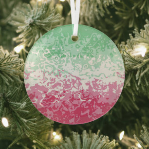 Ornement En Verre Drapeau Abstrait de la Fierté Abrosexuelle