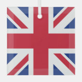 Ornement En Verre Drapeau national Union Jack Royaume-Uni Angleterre (Recto)