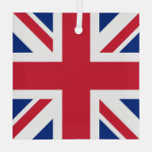 Ornement En Verre Drapeau national Union Jack Royaume-Uni Angleterre (Verso)
