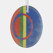 Ornement En Verre Drapeau Sami (Avant droite)